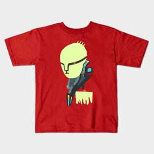 yellow head Kids T-Shirt